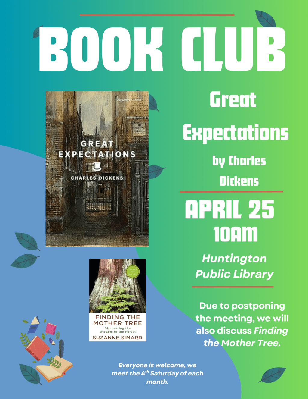 April 25th: Book Club